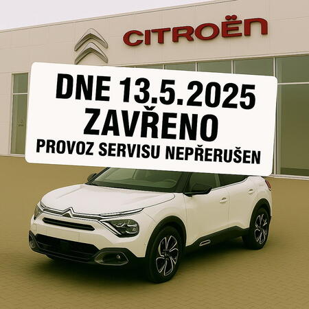 !!! UPOZORNĚNÍ !!!  13.5.2025 UZAVŘEN PRODEJ VOZŮ CITROËN